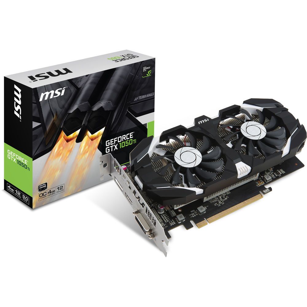 MSI GeForce GTX 1050 Ti 4GT OCV1 Graphics Card